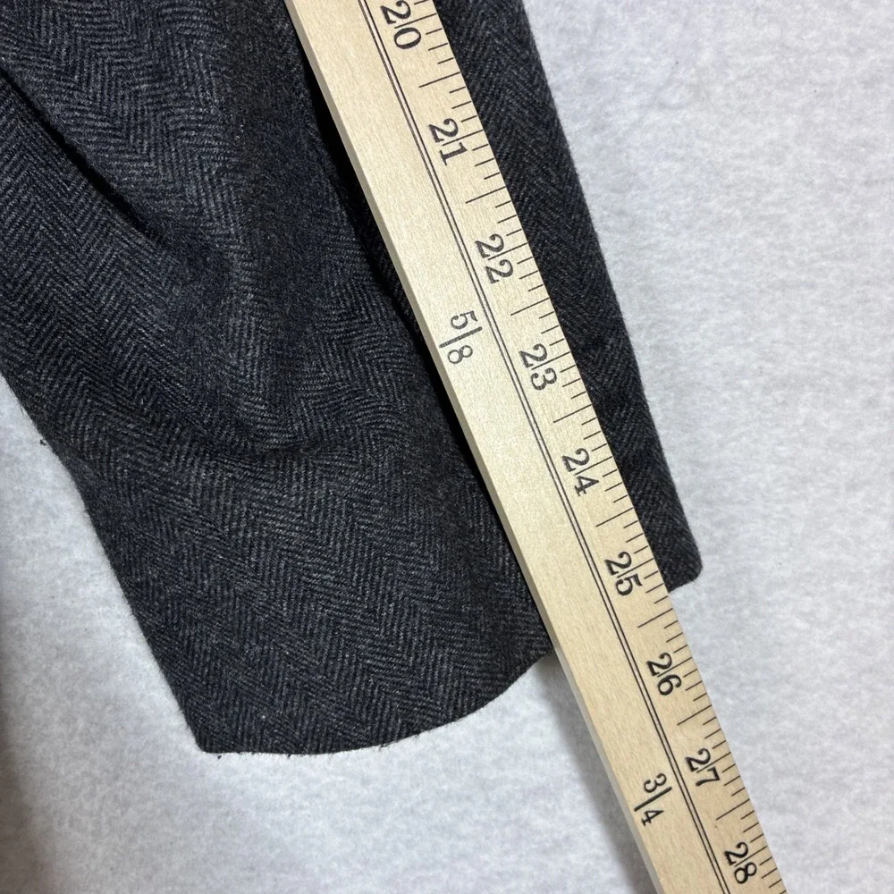 Combatant Gentlemen Charcoal Gray Tollegno 1900 Wool Blazer Mens 50R Slim